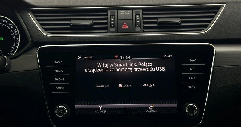 Skoda Superb cena 99900 przebieg: 135160, rok produkcji 2019 z Mogilno małe 781